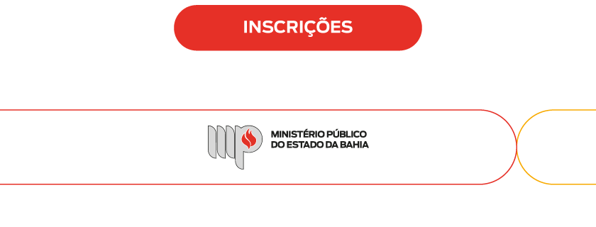 botão para inscrições. assina marca do MPBA.